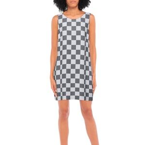 Emporio Armani Gray Checkered Dress